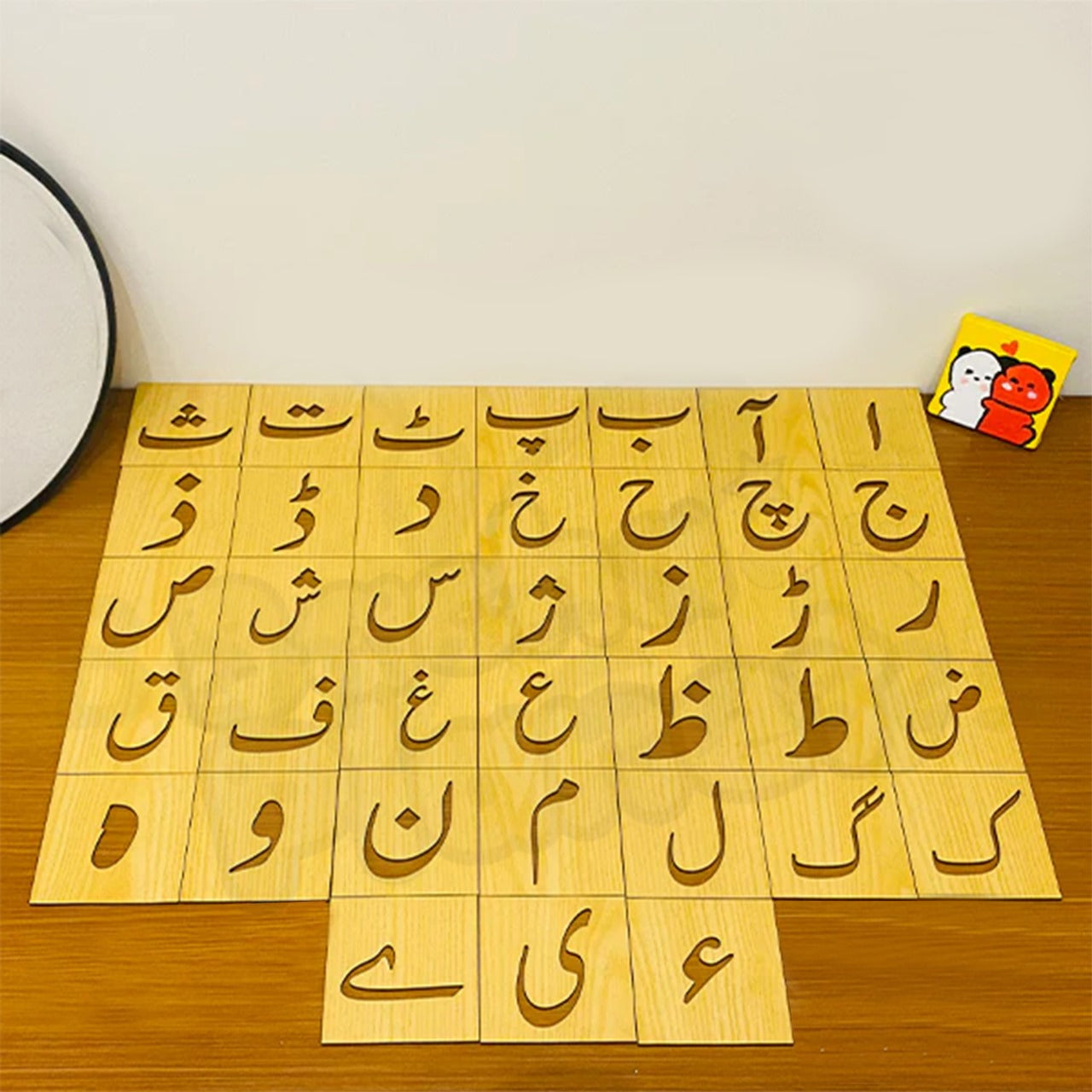 Wooden Urdu Haroof e Tahajji Drawing Stencils